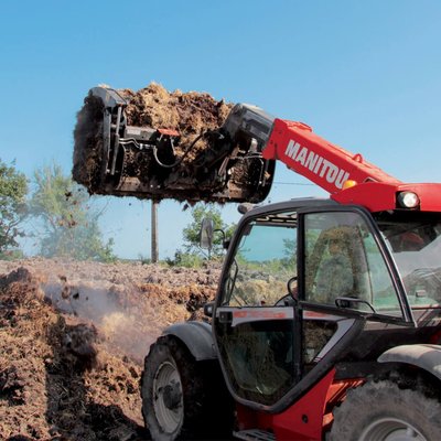 Fourche à fumier à grappin Manitou FMG2450/2000